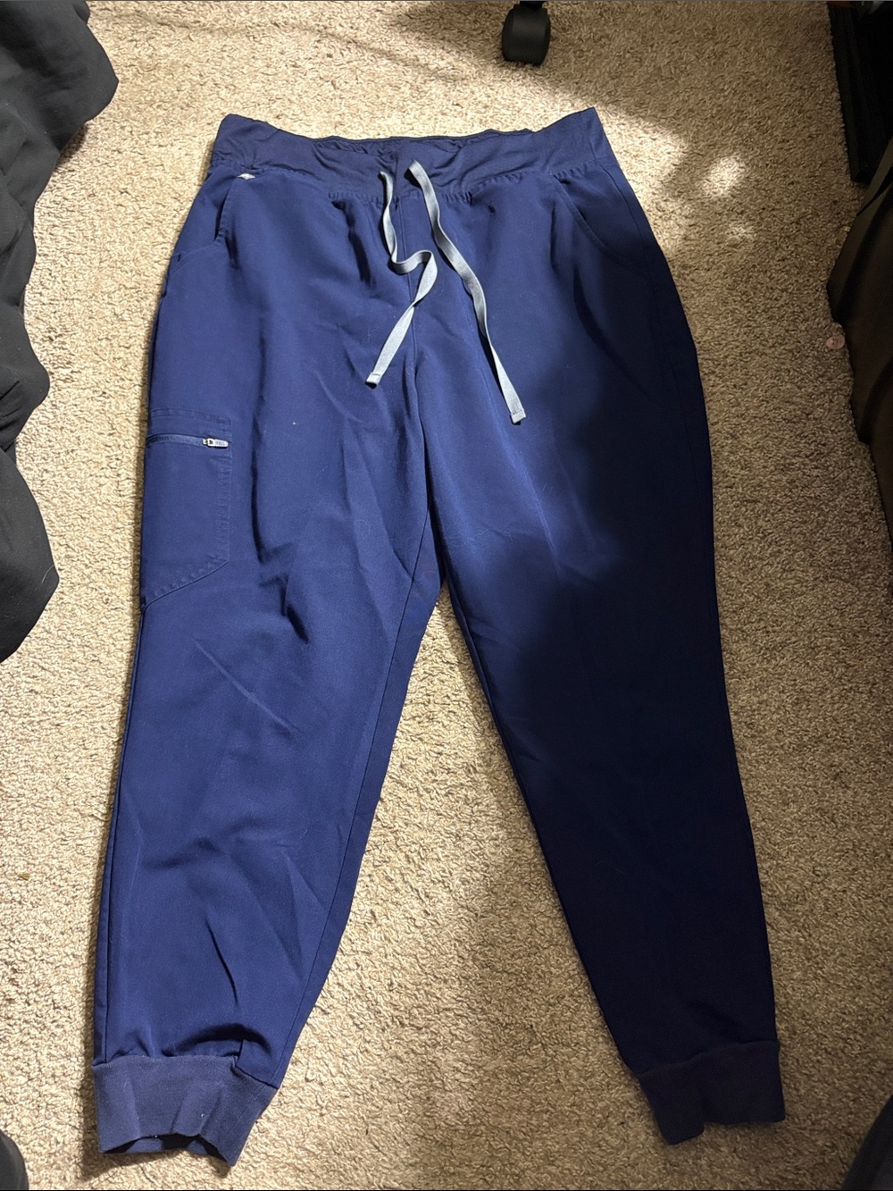Figs Navy Blue Zamora Scrub Joggers Size XL/P